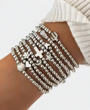 The September Silver Bracelet Set