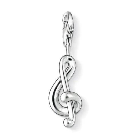 Thomas Sabo Charm Club Sterling Silver Treble Clef Charm D