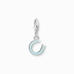 Thomas Sabo Charm Pendant - Mint Green Horseshoe