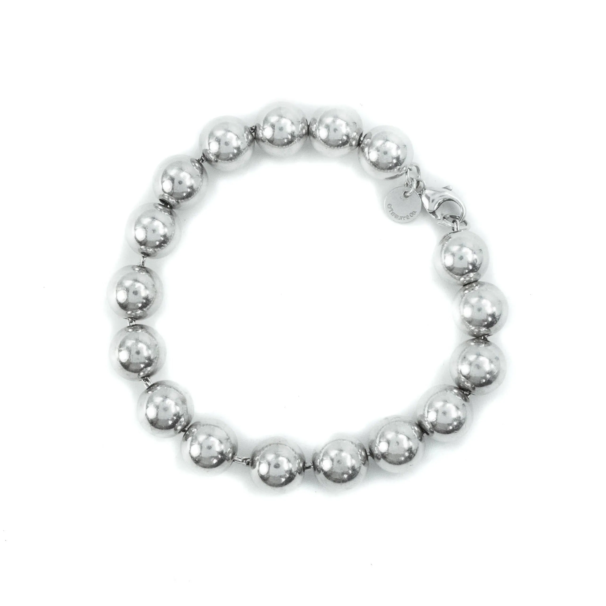 Tiffany & Co HardWear Sterling Silver 8mm Ball Bracelet - 20cm