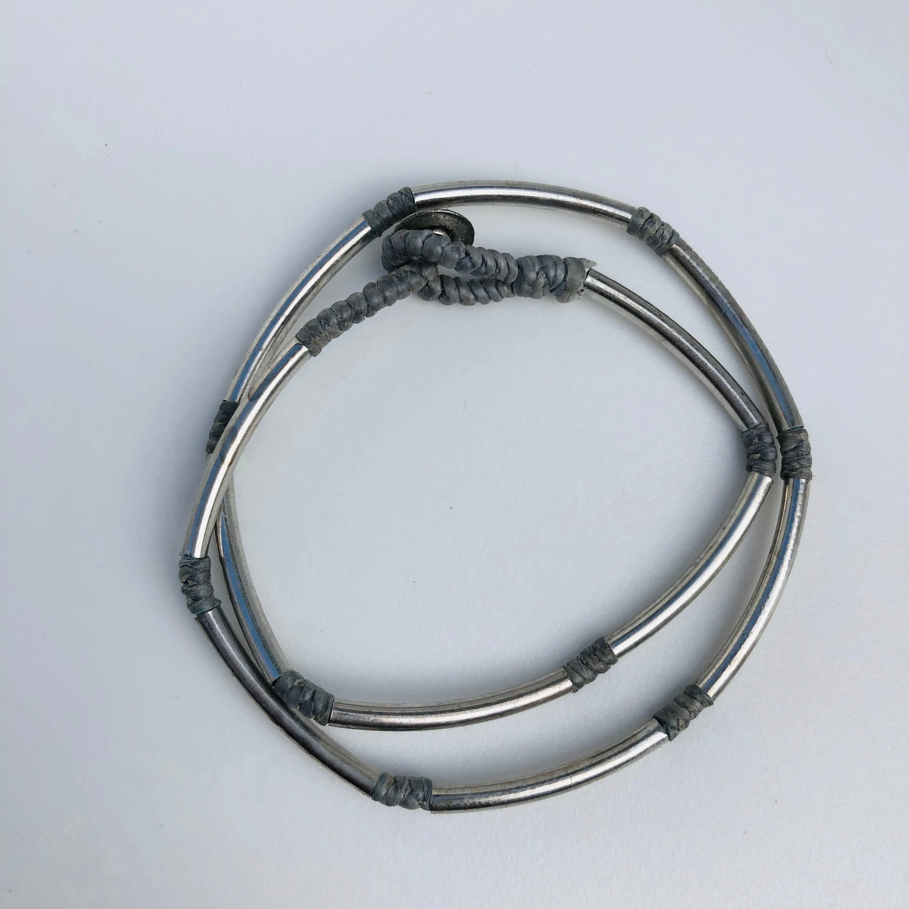 TM. Wrap Silver Panel Bracelet
