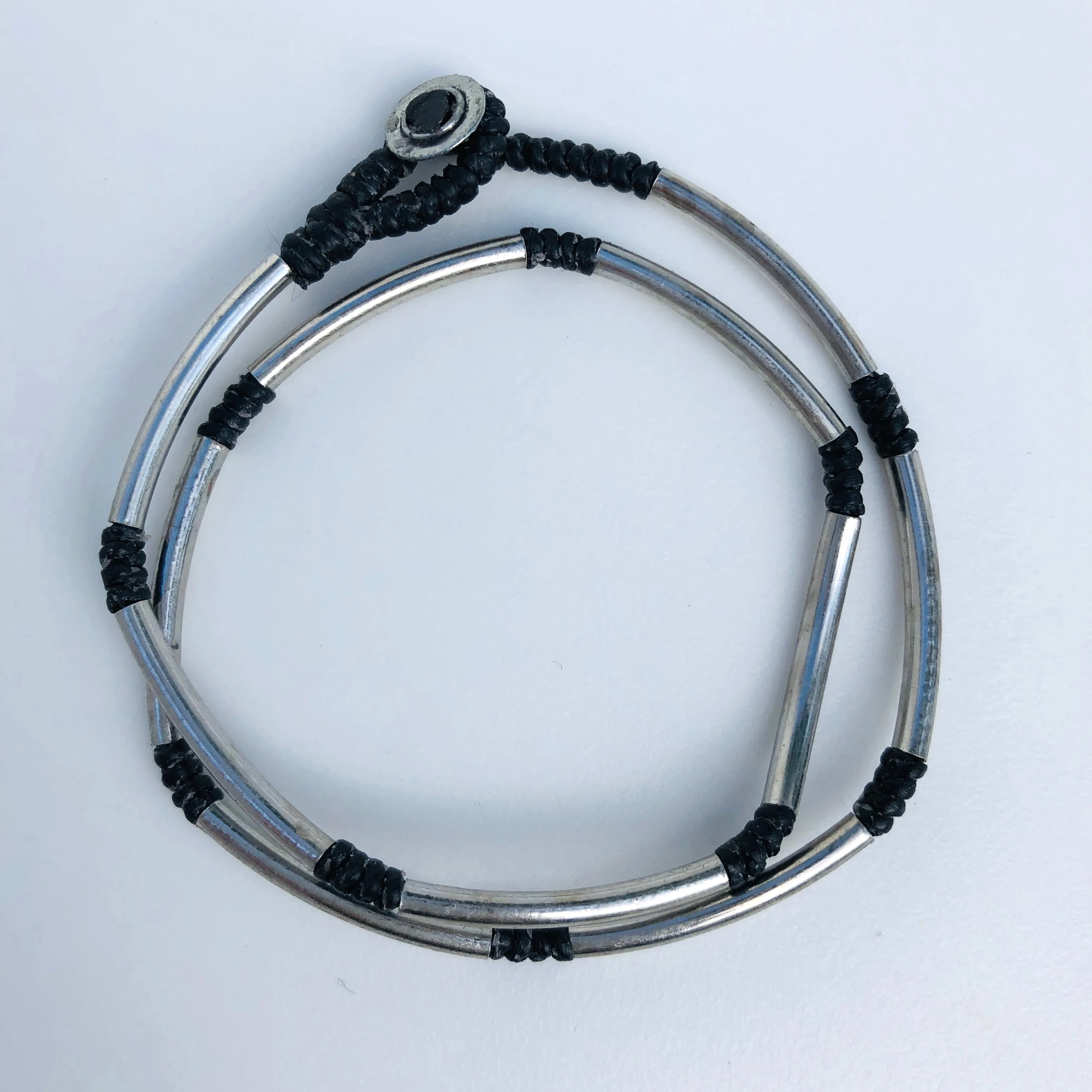 TM. Wrap Silver Panel Bracelet