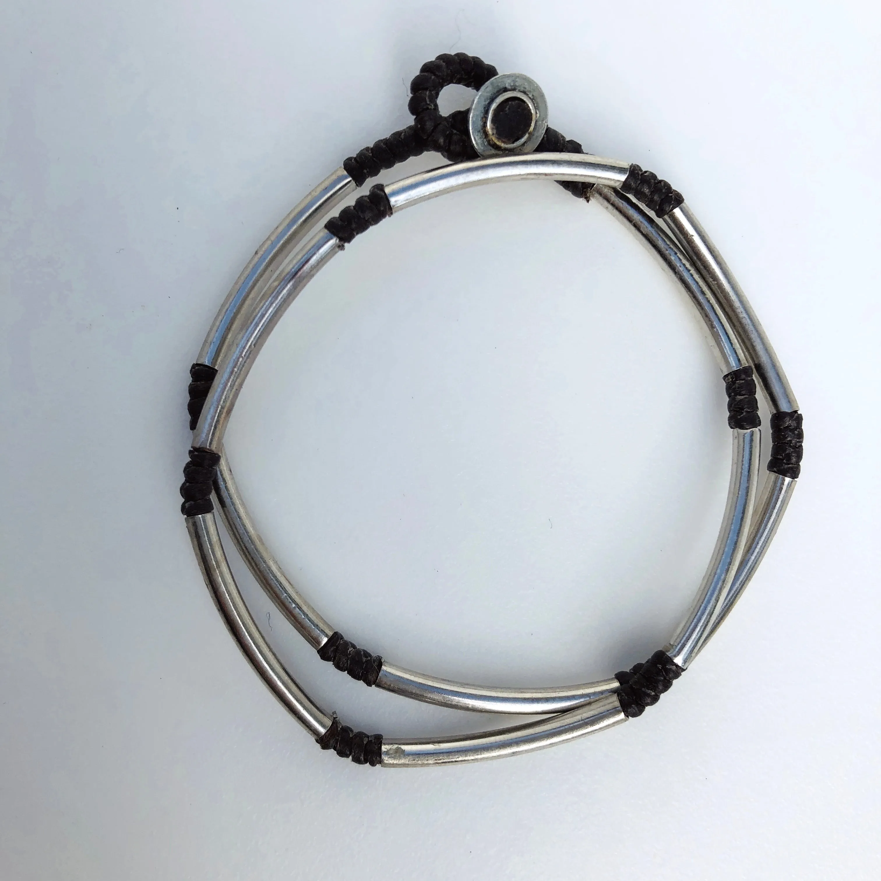TM. Wrap Silver Panel Bracelet