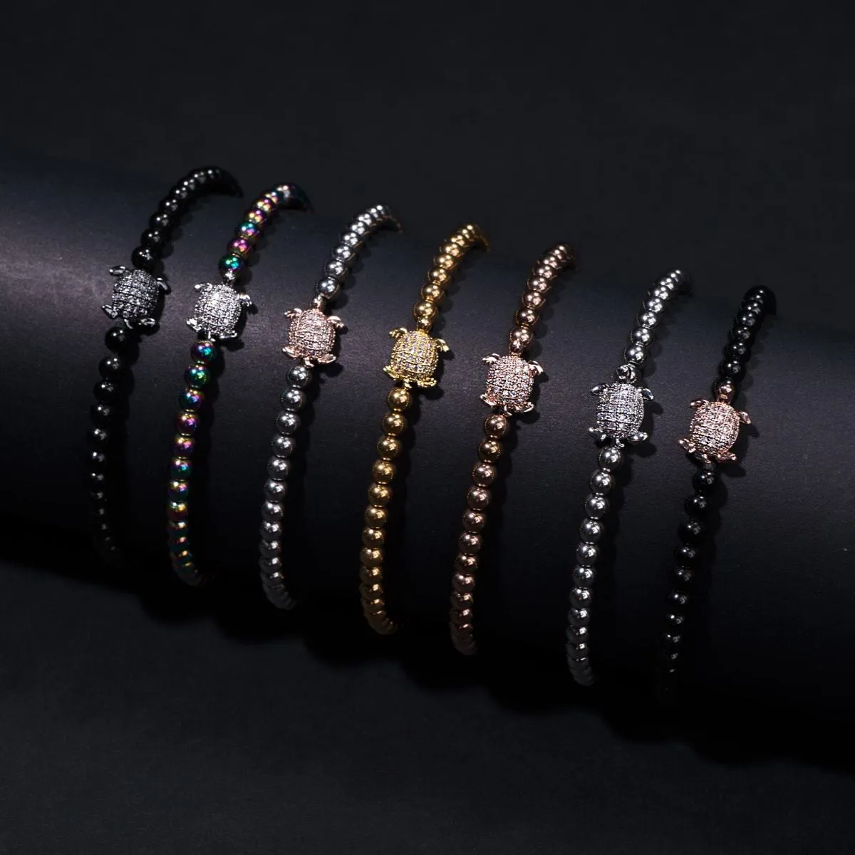 Tortuga | Silver | Crystal Sea Turtle Bracelet