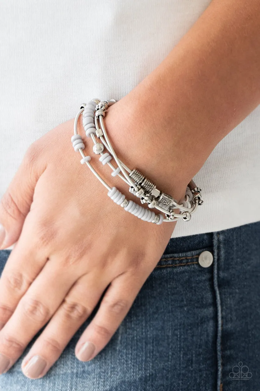 Tribal Spunk Silver Paparazzi Bracelet