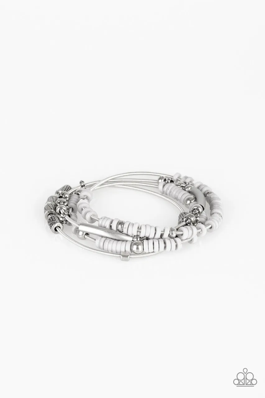 Tribal Spunk Silver Paparazzi Bracelet