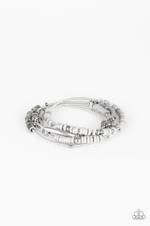Tribal Spunk Silver Paparazzi Bracelet