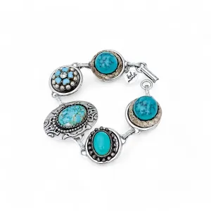 Turquoise Vintage Cluster Bracelet