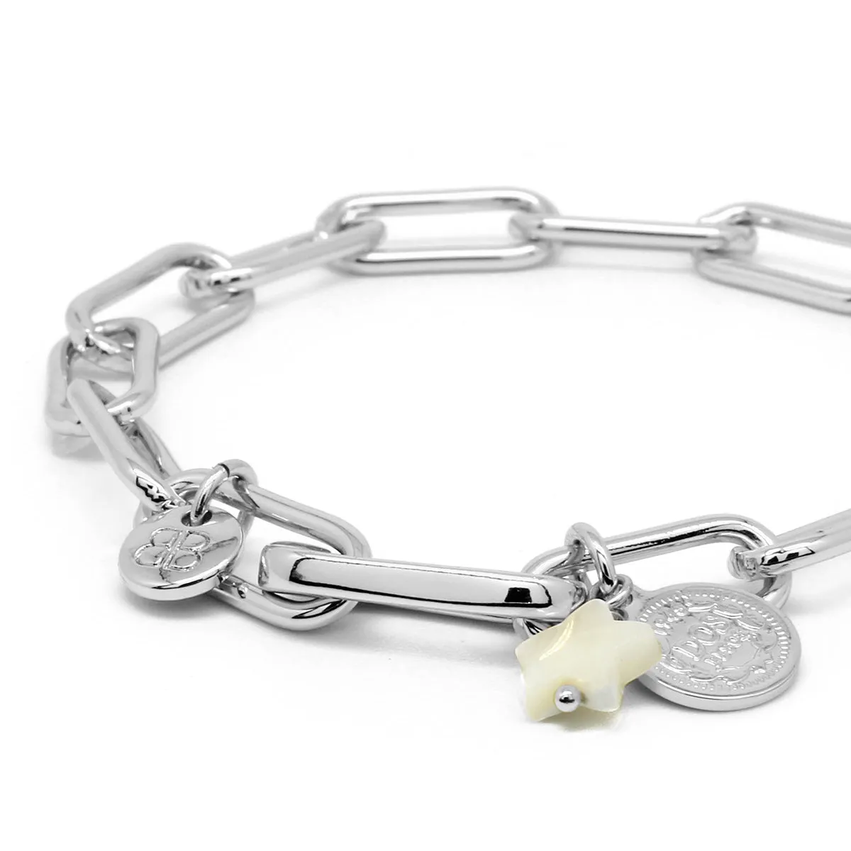Ukelele Chain Charm Bracelet in Silver or Gold