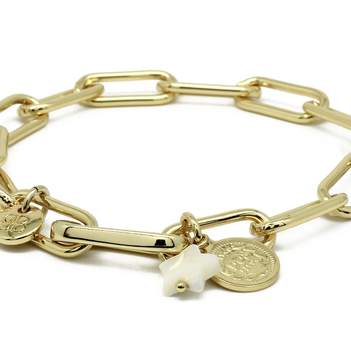 Ukelele Chain Charm Bracelet in Silver or Gold