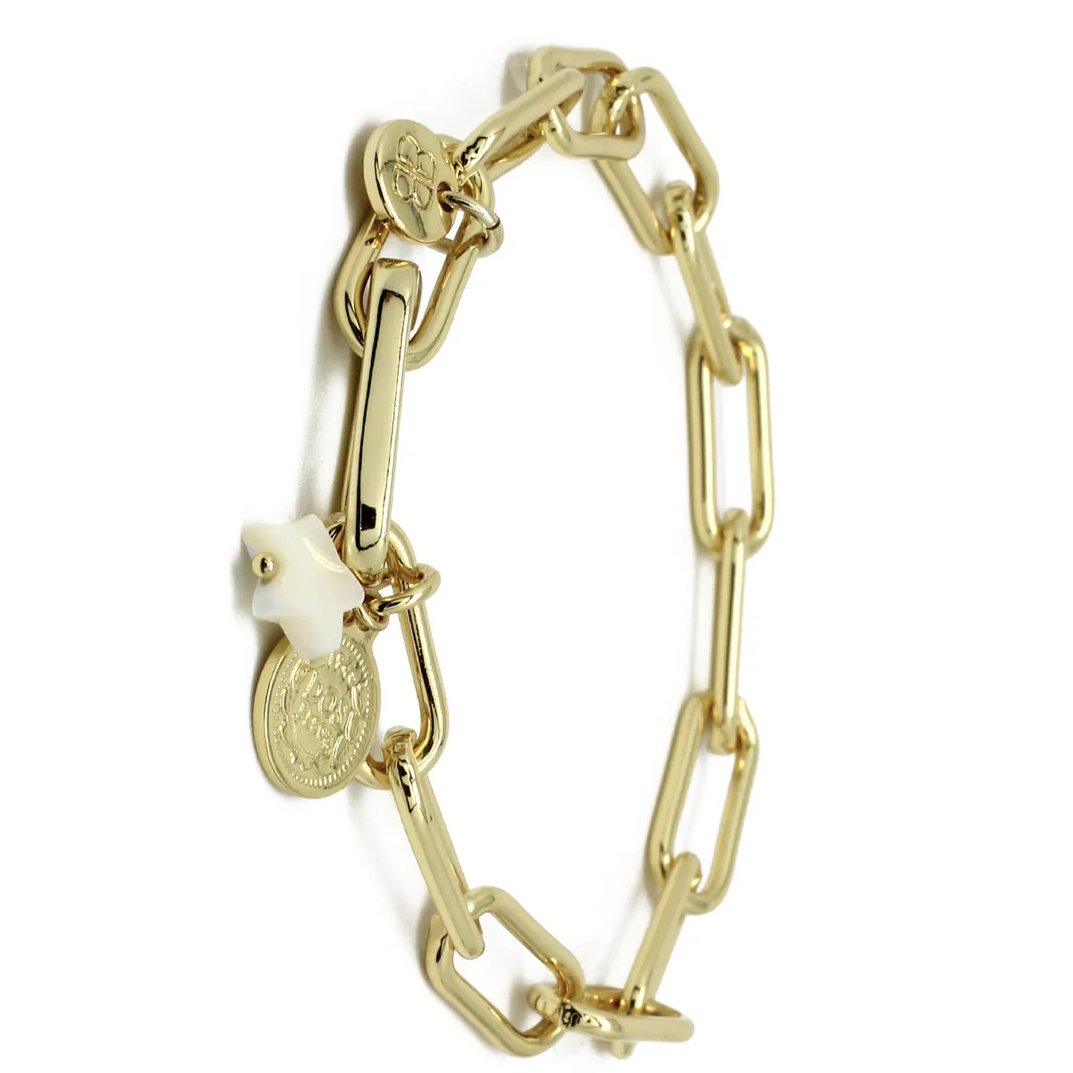 Ukelele Chain Charm Bracelet in Silver or Gold