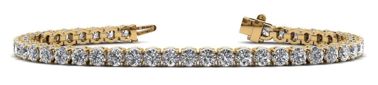 Ultimate Tennis Bracelet with Side Stones Lab-Grown Diamond  with 14.39 ct.(finished) 1.6mm, 4.5mm