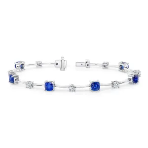 Uneek Bracelet 18K White Gold Cushion LBR191CU