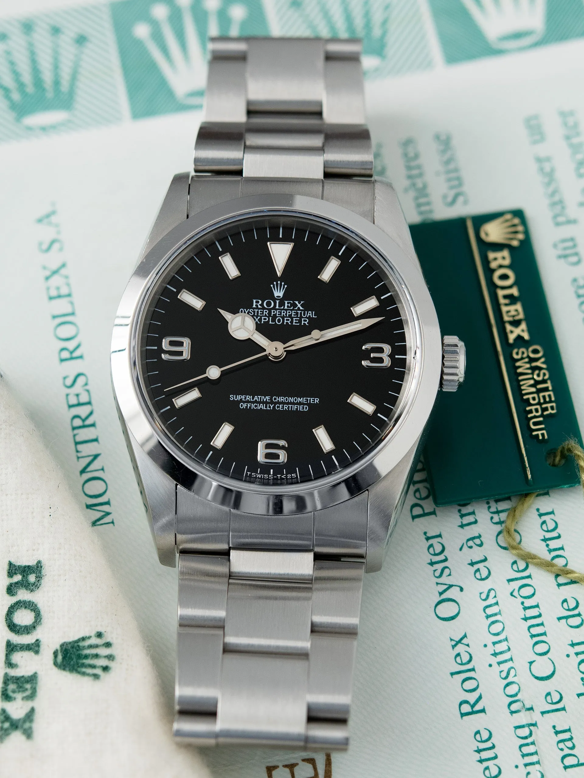 *Unpolished* 1997 Rolex Explorer I (Ref. 14270) W/ Papers & Hangtag