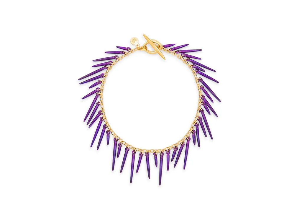 Urchin Fringe Bracelet- Powder Coated/Vermeil