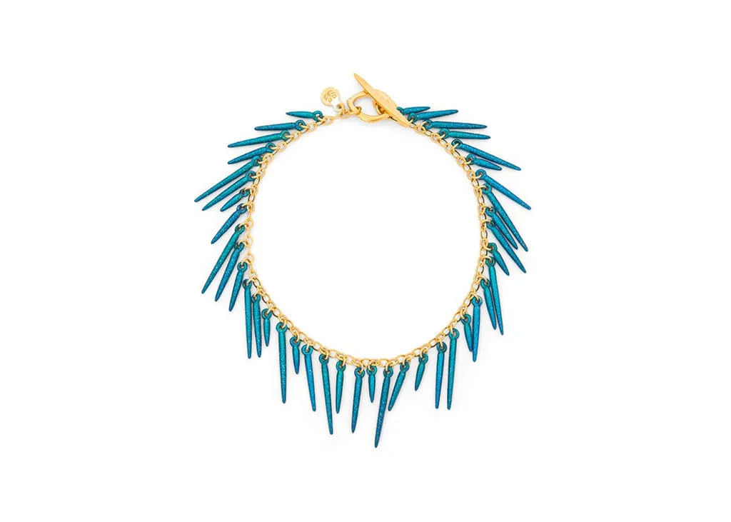 Urchin Fringe Bracelet- Powder Coated/Vermeil