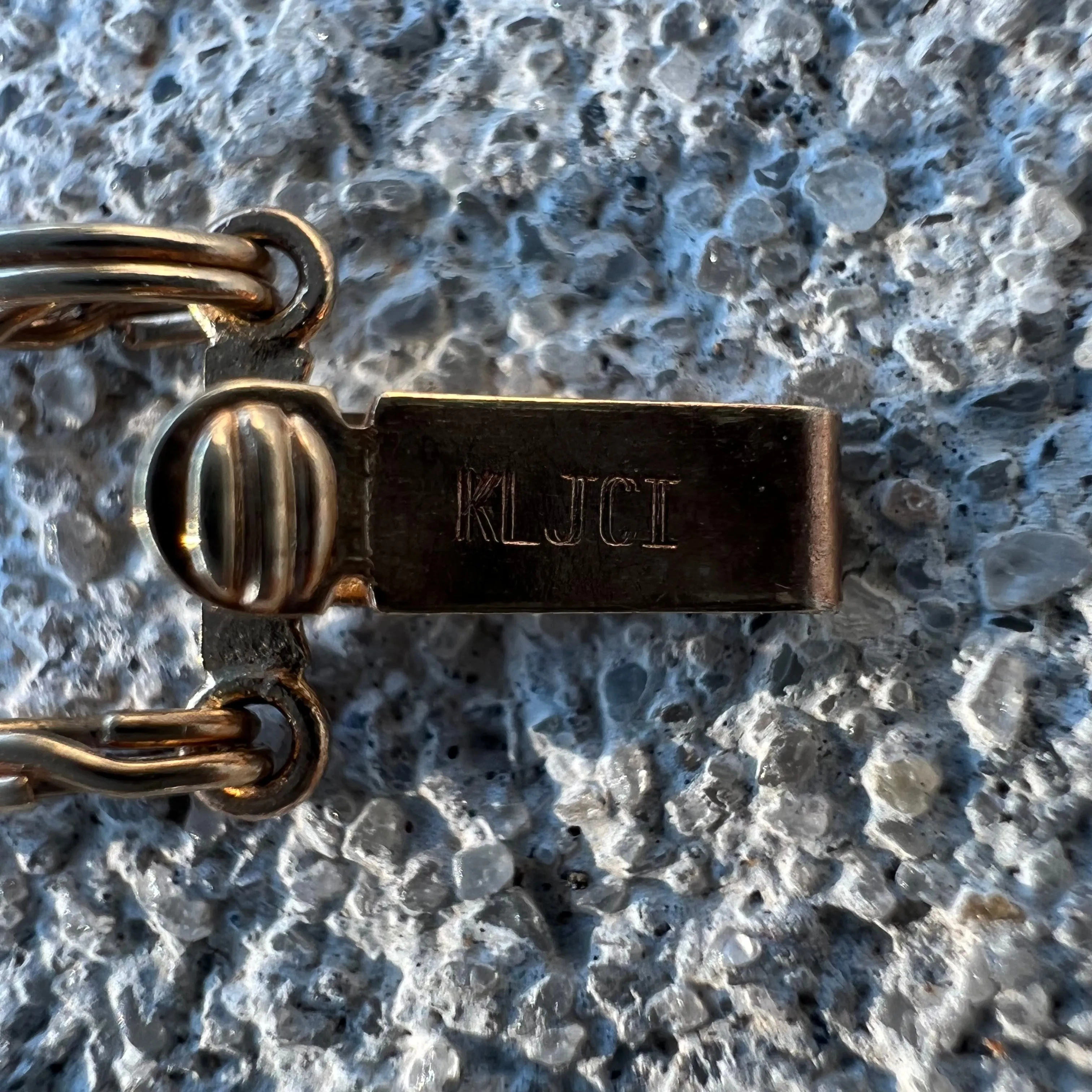 Vintage 14k Precious Gemstone Slider Bracelet By Richard Klein (7.5”)