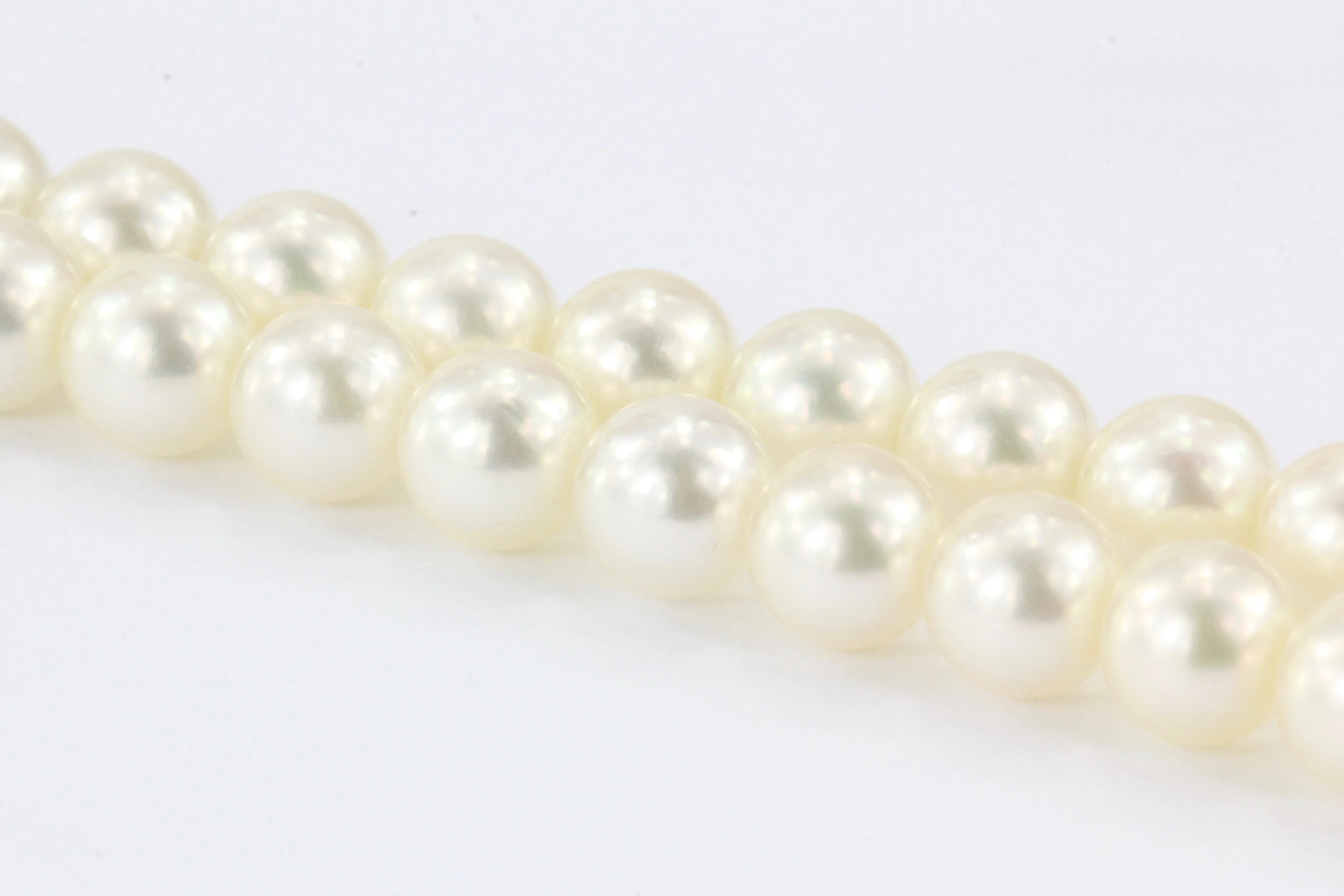 Vintage Mikimoto Double Strand Pearl 18K Gold Bracelet