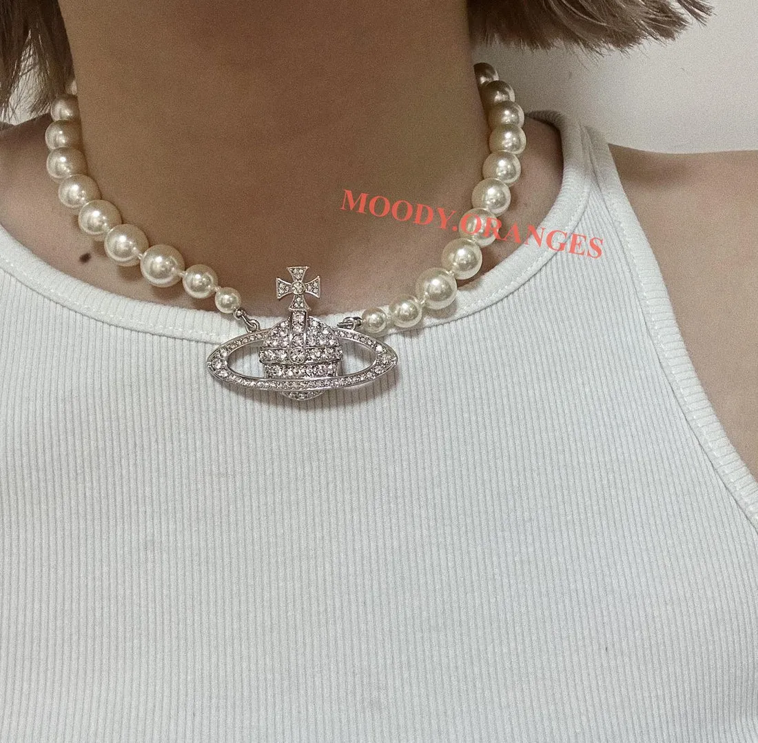 Vivienne Westwood Mini Bas Relief Pearl Accessories