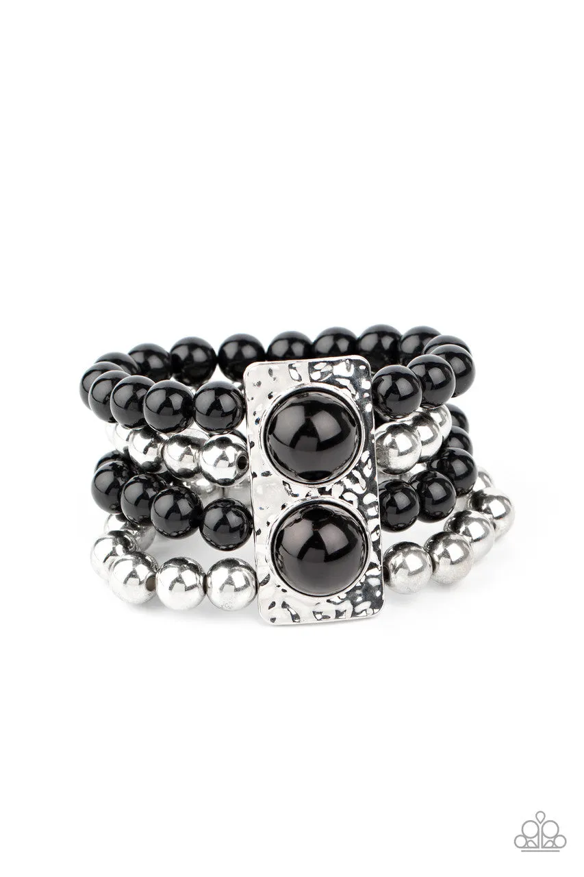 WEALTH-Conscious Black Paparazzi Bracelet