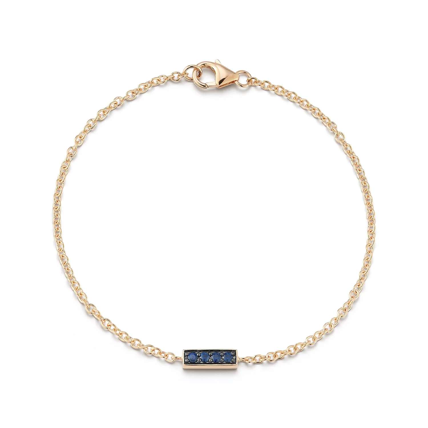 WF CLASSIC 18K GOLD AND SAPPHIRE BAR BRACELET