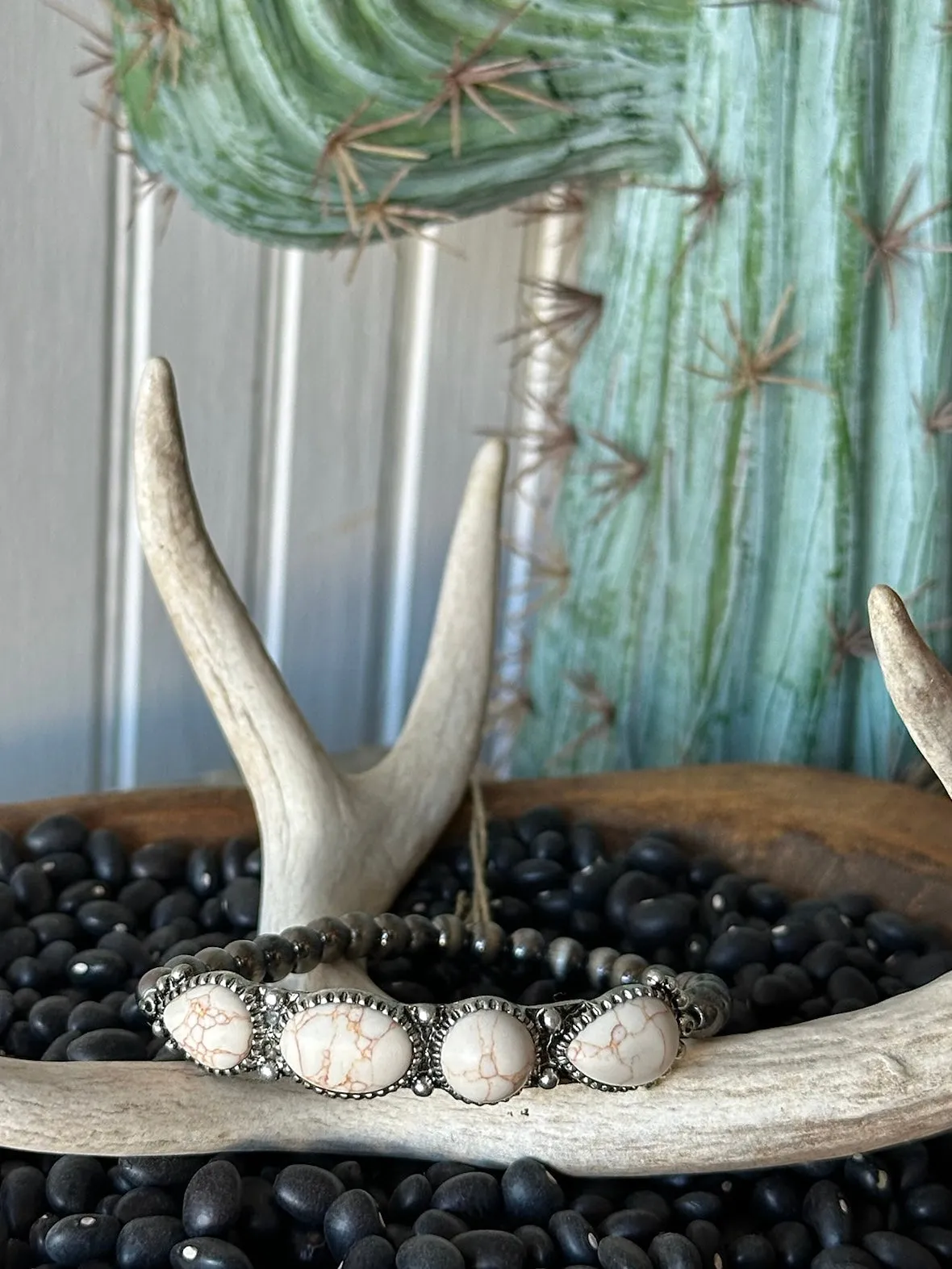White Pearl Bracelets