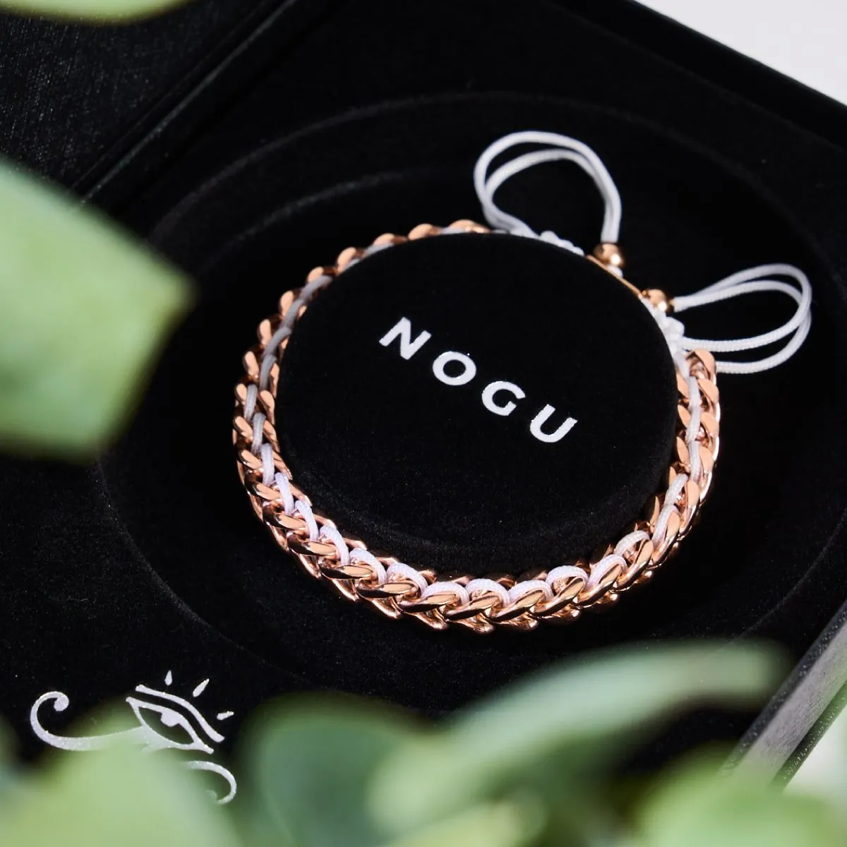 White x Rose Gold | Gaia Wheat Chain Bracelet