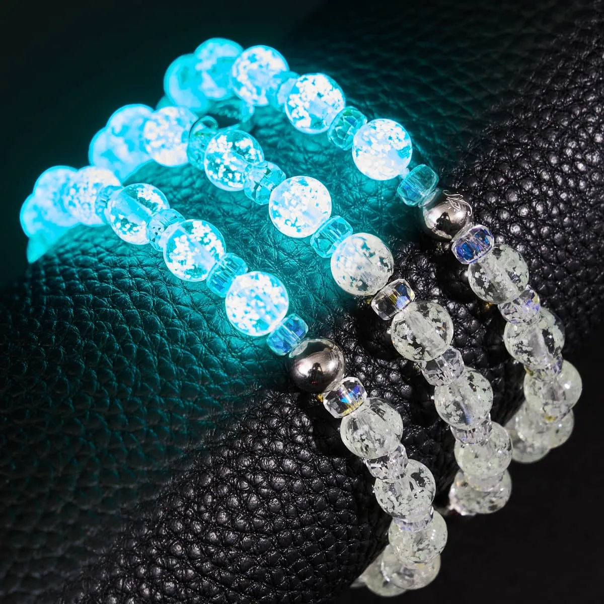 Whiteout | Firefly Glass Snow Globe Bracelet