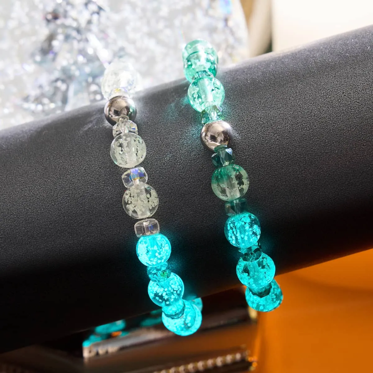 Whiteout | Firefly Glass Snow Globe Bracelet