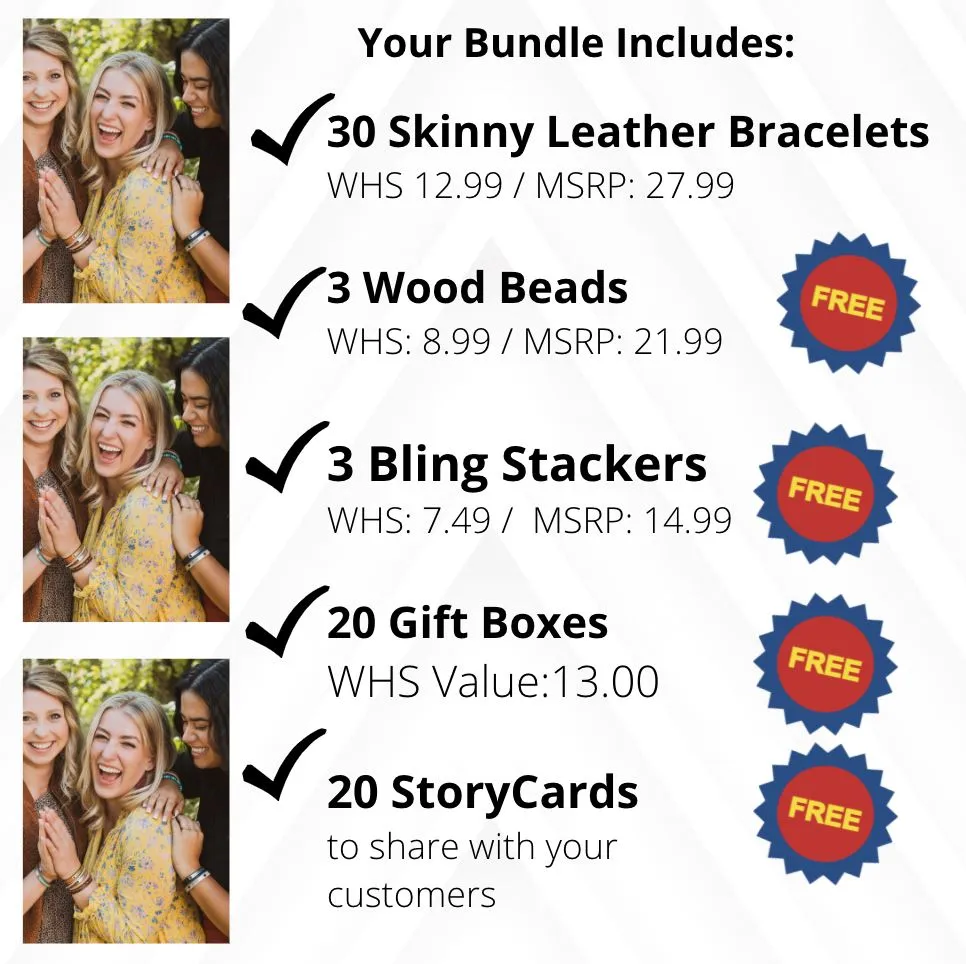 (Wholesale) BUNDLE: 🌺 Spring Blossoms | 30 Bracelets | Save $80