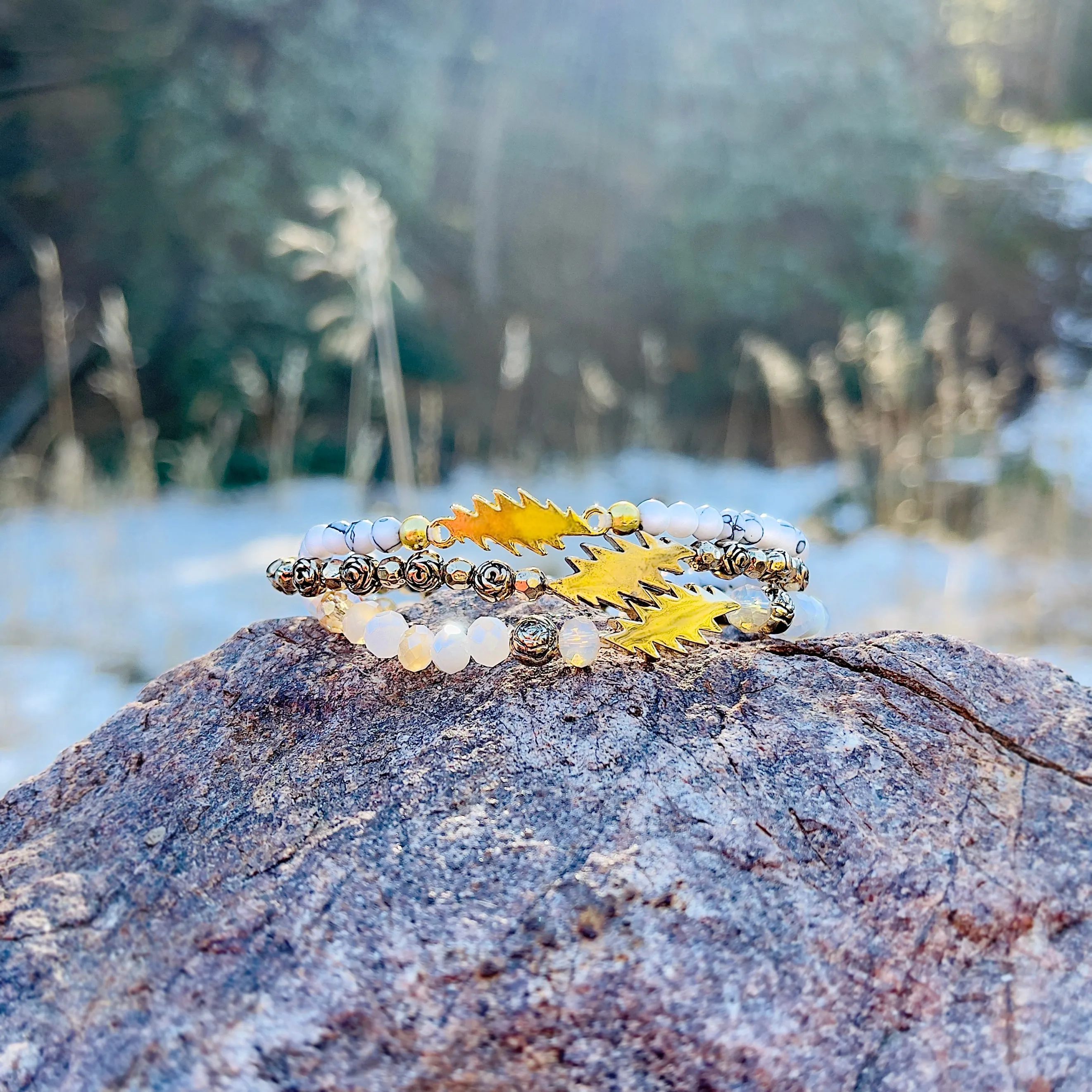 Winterland Bracelet Set | Gold