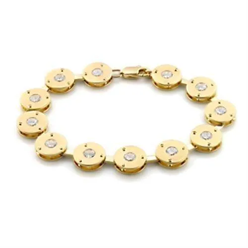 Women's Bracelets - LO591 - Matte Gold & Gold Brass