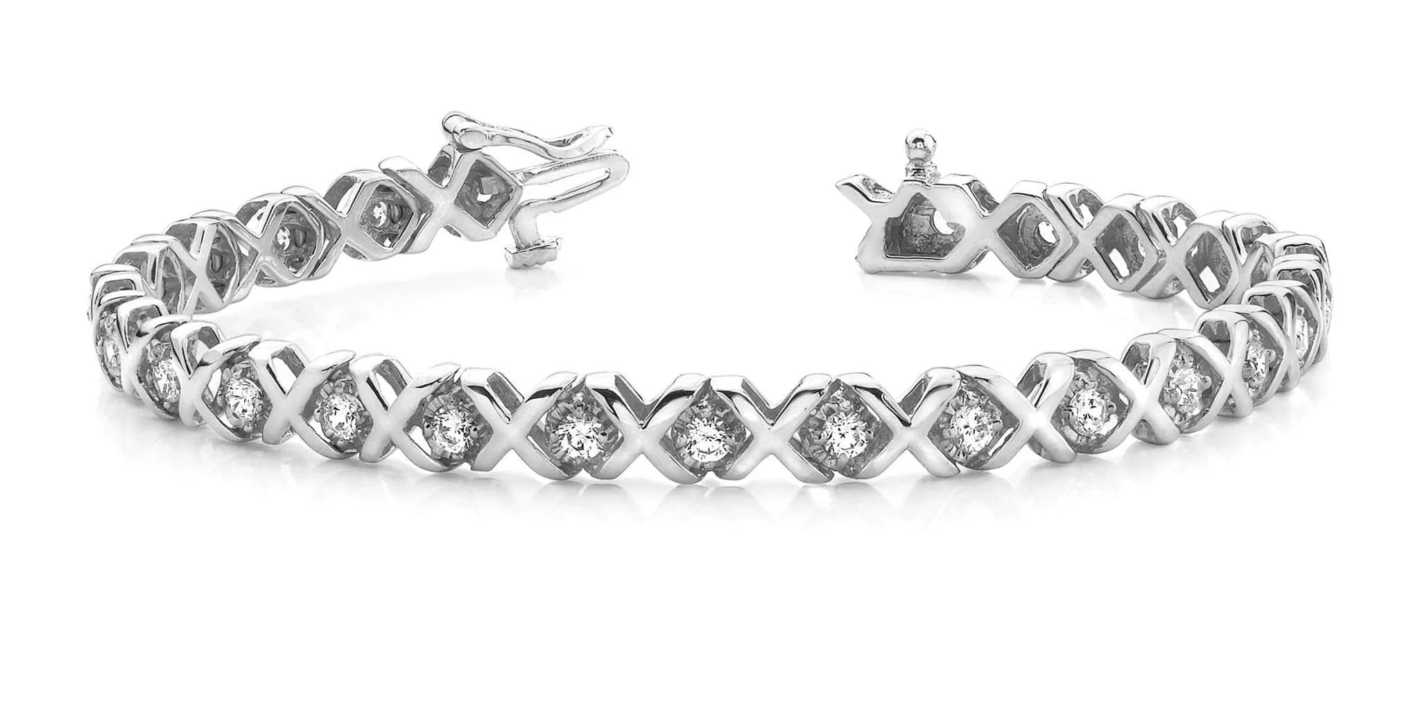 Xoxo Diamond Bracelet with 2.00 ct.(finished) 2.8mm