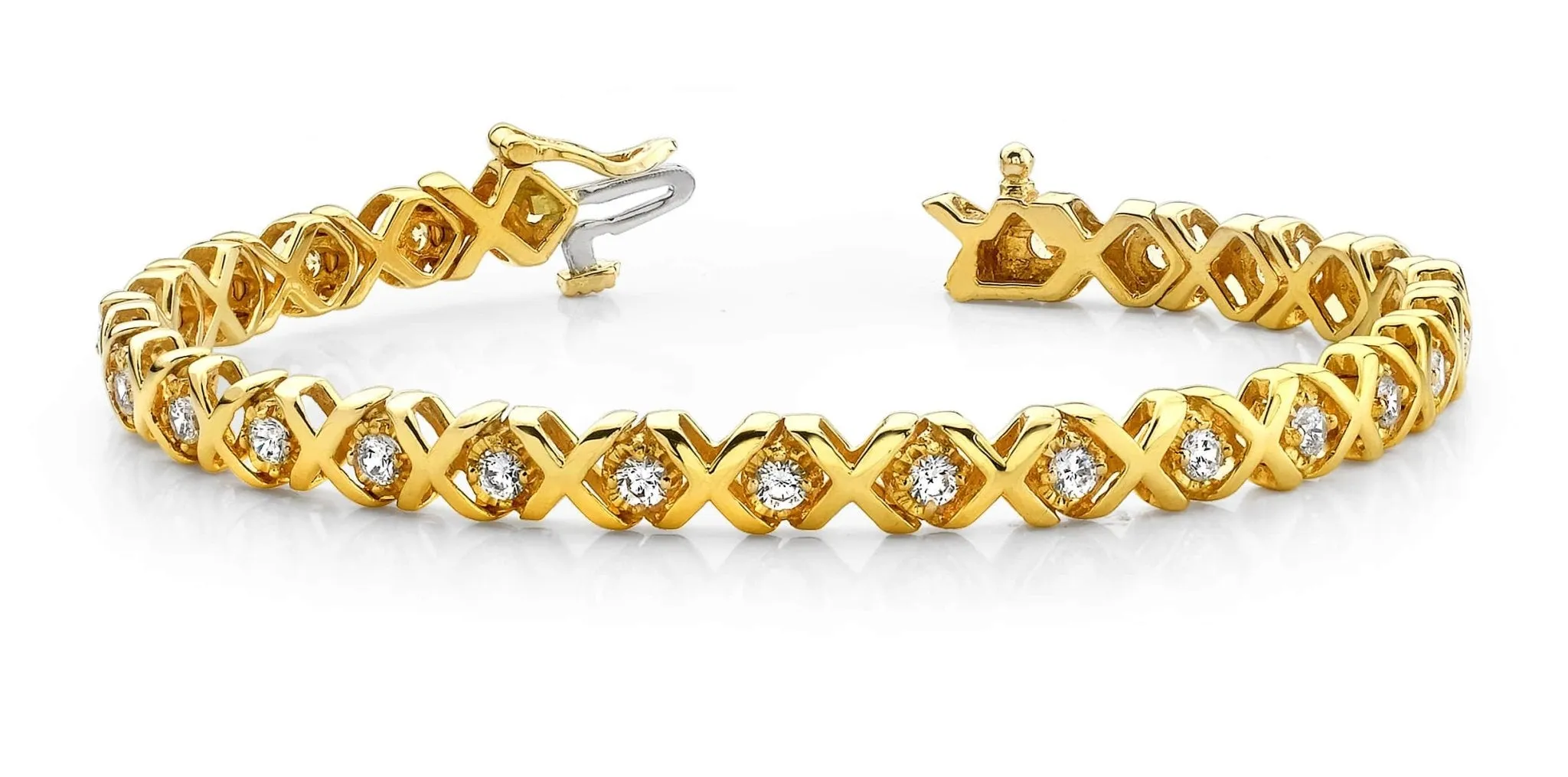 Xoxo Diamond Bracelet with 2.00 ct.(finished) 2.8mm