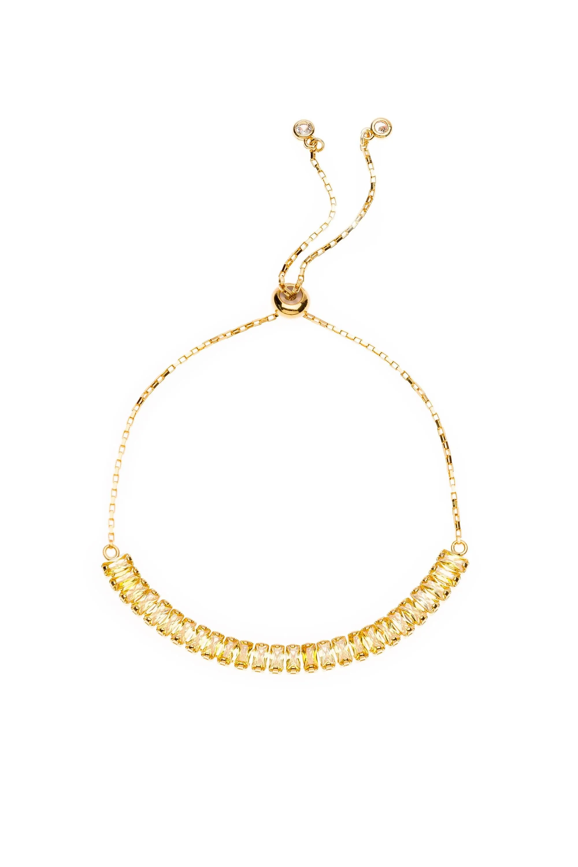 Yellow Sapphire CZ Birthstone Bracelets