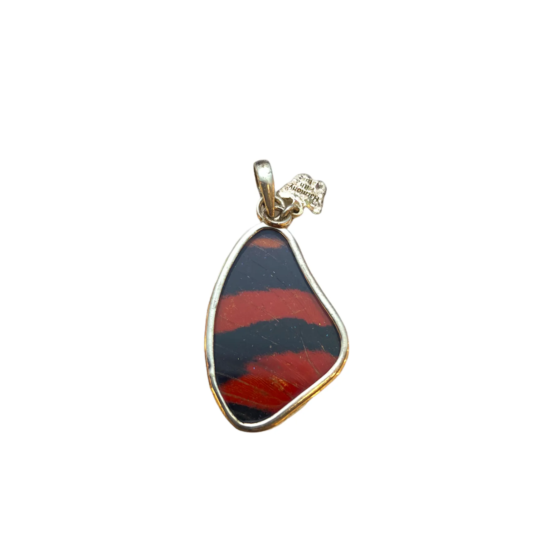 Yolanda Ormachea Small Butterfly Wing Pendant. Lima, Peru.
