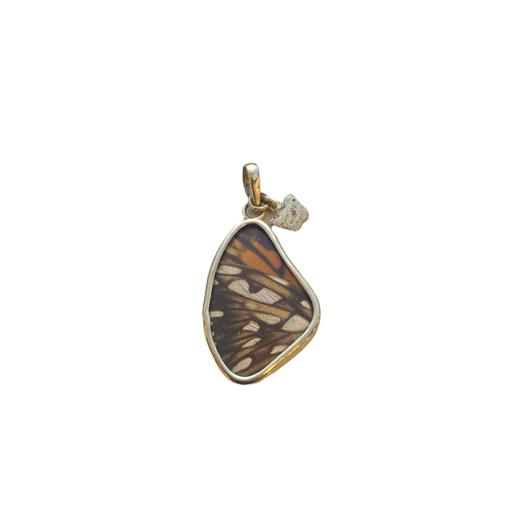 Yolanda Ormachea Small Butterfly Wing Pendant. Lima, Peru.