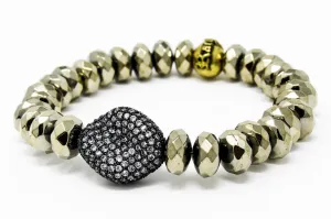 Zara Pave Bracelet-Hematite